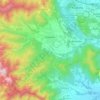 Mapa topográfico Giaveno, altitud, relieve