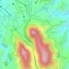 Mapa topográfico Cerro Sica Sica, altitud, relieve