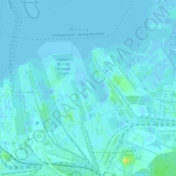 Mapa topográfico Dünger, altitud, relieve