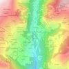 Mapa topográfico Ruvère, altitud, relieve