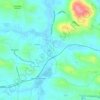 Mapa topográfico Neduvannoor, altitud, relieve