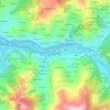 Mapa topográfico La Xuliana, altitud, relieve