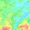 Mapa topográfico Les Gantelets, altitud, relieve