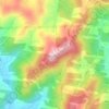 Mapa topográfico Morro do Gato, altitud, relieve