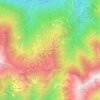 Mapa topográfico Alpe di Mera, altitud, relieve