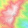 Mapa topográfico Cerro Colorado, altitud, relieve