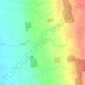 Mapa topográfico Blake, altitud, relieve