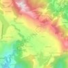 Mapa topográfico Bilaspur, altitud, relieve