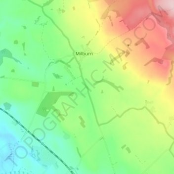 Mapa topográfico Gullom Holme, altitud, relieve
