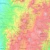 Mapa topográfico Chillogallo, altitud, relieve