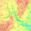 Mapa topográfico Simcoe, altitud, relieve