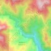 Mapa topográfico Poorman Hill, altitud, relieve