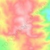 Mapa topográfico Cerro Aspero, altitud, relieve