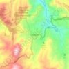 Mapa topográfico Saraguro, altitud, relieve