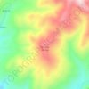 Mapa topográfico Cerro de Hornos, altitud, relieve
