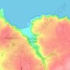 Mapa topográfico Ker François, altitud, relieve