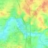 Mapa topográfico Le Poncel, altitud, relieve