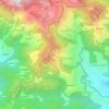 Mapa topográfico Maneri, altitud, relieve