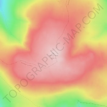 Mapa topográfico White Hill, altitud, relieve