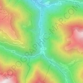 Mapa topográfico Ravi, altitud, relieve