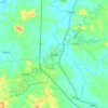 Mapa topográfico Kudal, altitud, relieve
