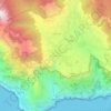 Mapa topográfico Bomerano, altitud, relieve