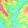 Mapa topográfico La Saussaie, altitud, relieve