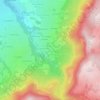 Mapa topográfico Les Combes, altitud, relieve