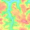 Mapa topográfico Au Padouenc, altitud, relieve
