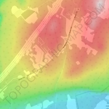 Mapa topográfico La Miche, altitud, relieve