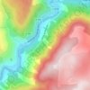 Mapa topográfico Gorges du Tarn, altitud, relieve