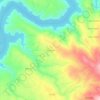 Mapa topográfico Arrochela, altitud, relieve