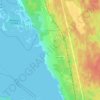 Mapa topográfico Ландышевка, altitud, relieve