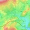 Mapa topográfico Waldbach, altitud, relieve