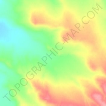 Mapa topográfico City of Rocks, altitud, relieve