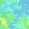 Mapa topográfico Lann Kervarlay, altitud, relieve