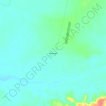Mapa topográfico Larrawa, altitud, relieve