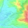 Mapa topográfico Monteils, altitud, relieve