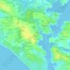 Mapa topográfico Locquénin, altitud, relieve