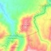 Mapa topográfico Alto de la Mina, altitud, relieve