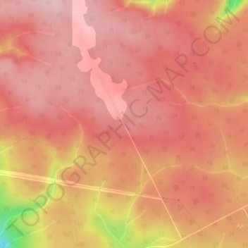 Mapa topográfico Saint-Edmond-de-Pabos, altitud, relieve