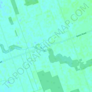 Mapa topográfico New Canaan, altitud, relieve