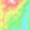 Mapa topográfico Cercado Alto, altitud, relieve