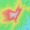Mapa topográfico Mount Imlay, altitud, relieve