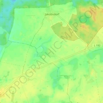 Mapa topográfico Berthke, altitud, relieve