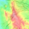 Mapa topográfico Meir Heath, altitud, relieve