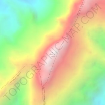 Mapa topográfico Pico El León, altitud, relieve