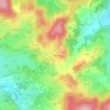 Mapa topográfico Chatenet, altitud, relieve