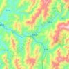 Mapa topográfico Longsheng, altitud, relieve