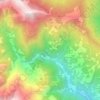 Mapa topográfico Cacet, altitud, relieve